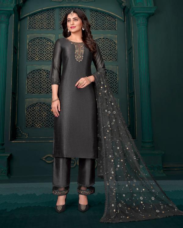 Lily And Lali Maria 9 Heavy Handwork Silk Readymade Suit